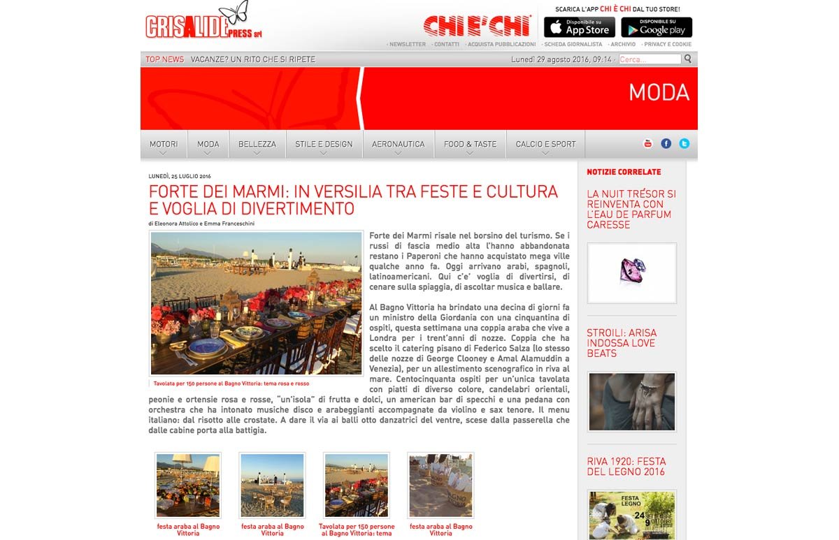 Crisalide: Forte dei Marmi